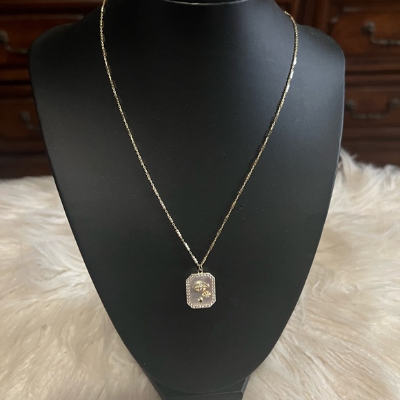 NWT Gold Over Silver Eye Necklace - Picture 7 of 8